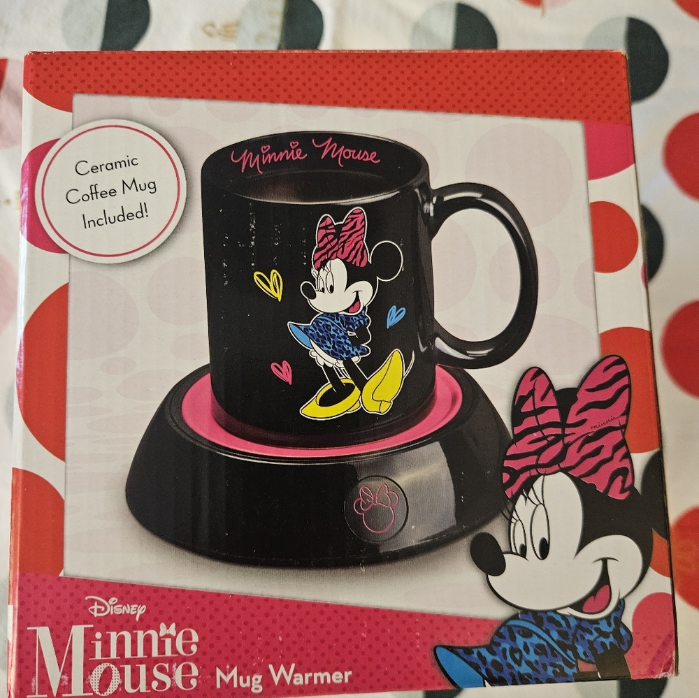 NWT Disney Minnie Mouse Mug And  Warmer
